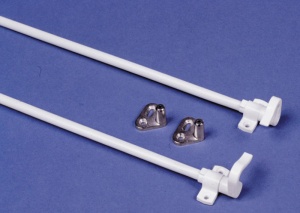 Set de tije rotative Push-Lock alb