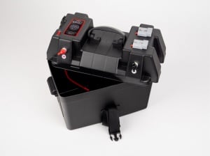 Stație de alimentare Carbest Battery Box cu terminale externe Cutie multifuncțională pentru baterii cu terminale externe, USB, priză de 12V, conectori Anderson și voltmetru pentru baterie - Img 2