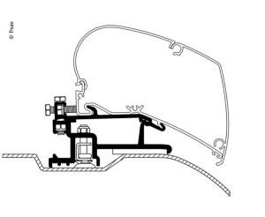 Adaptor plat Omnistor 6002 6900 pentru Fiat Ducato si echivalente din 2007