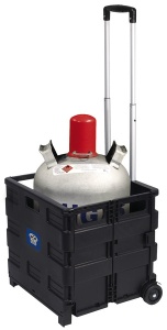 Carucior de transport cu cutie pliabila, capacitate de incarcare 35 kg
