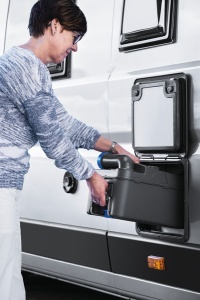 Clapeta de serviciu pentru caseta Thetford, neagra
