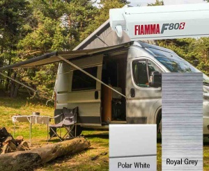 Copertina de acoperis F80S - lungime: 400 cm - culoare material: Royal Grey - carcasa: Polar White - Img 2