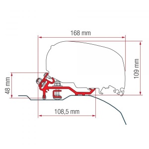 Copertină Fiamma F80 S pentru Ducato, 370 cm - Img 3