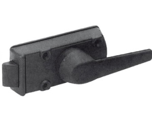 Incuietoare usa rulota dreapta, fara cilindru si cheie negru alb Pentru grosimea peretelui de 28 mm - Img 2