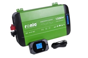 Invertor DC-AC cu Sinus PUR + Incarcator AC + Transfer Prioritate Automat, 12V-230V, model RONIC HKC1500P, 1500W/3000W