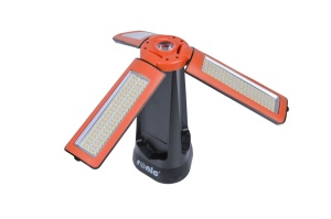 Lanterna/Proiector solar LED, stand tripod aluminiu extensibil 2.1 metri, RONIC CY300 - Img 5