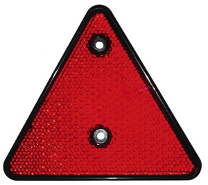 Reflector triunghiular rosu 156x136mm 2 bucati SB