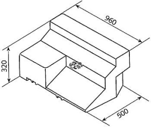 Rezervor de apa Ducato Boxer Jumper anul 94-06, 80 litri