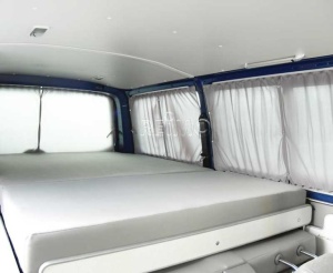 Set perdele VW T6 5 LR gri, translucid