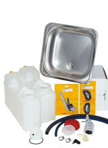 Sistem de apa canister pentru piesa de bucatarie compacta