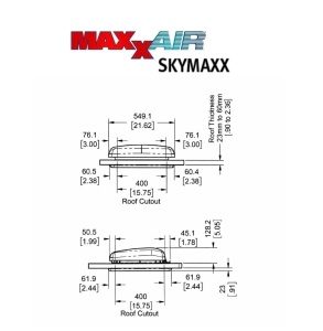 Trapa 40 x 40 Maxxair SkyMaxx - Img 6