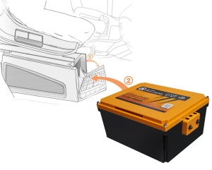 Baterie LIONTRON 12.8V 150Ah Lithium LiFePO4 cu bluetooth si montare sub scaunul pasagerului