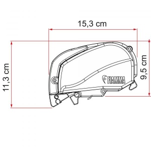 Copertina Fiammastore F80, alb polar, 320 cm - Img 4