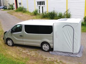 Cort vertical de spate pentru Toyota Hiace, fara stalpi necesari