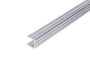 Profil in U realizat din tija de aluminiu 15mm 2m