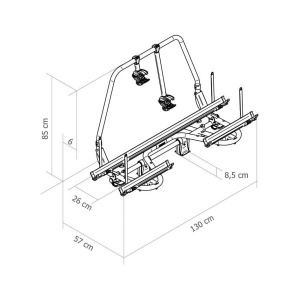 Suport de biciclete Thule Superb, 57 cm - Img 3