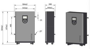 Baterie/Acumulator rezidențial LiFePO4, 51.2V/314 Ah – RUIXU LITHI2-16KWh cu AUTO-INCALZIRE - Img 5