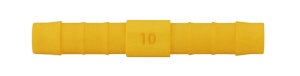 Conector drept pentru furtun de 10 mm Galben,alb,negru/SET DE 2