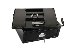 Consola pivotanta VW T4, scaun pivotant cu seif pentru sofer si pasager