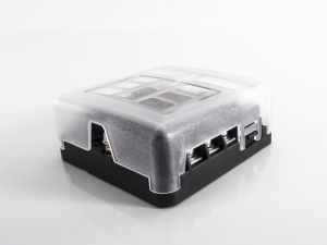 Distribuitor de curent cu suport pentru sigurante cu 6 cai