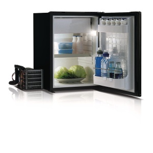 Frigider cu compresor Vitrifrigo 42 l + 3,6 l, negru, 31 W.