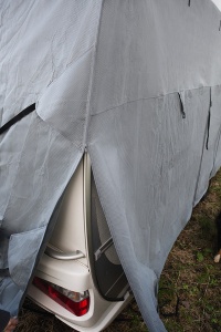 Husa de protectie rulota 760x230x220cm gri - Img 2