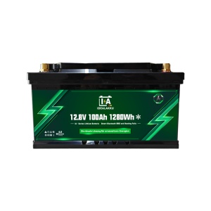 Idealakku Baterie litiu seria IA LiFePO4 12V 100Ah BMS inteligent cu Bluetooth Baterie pentru rulotă sub scaun cu încălzire