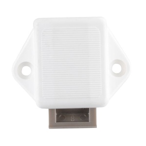 Încuietoare cu zăvor Push-Lock Mini, cu montare aparentă, albă