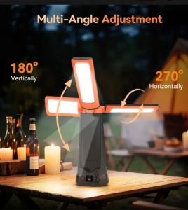 Lanterna/Proiector solar LED, stand tripod aluminiu extensibil 2.1 metri, RONIC CY300 - Img 9