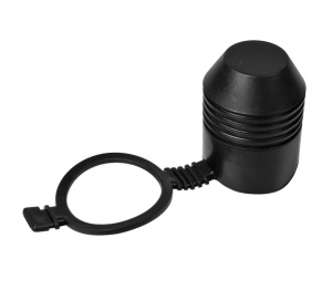 Ornament protectie carlig remorcare cu inel siguranta - Negru