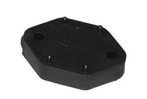 Placa de distanta, inaltime 10mm, neagra
