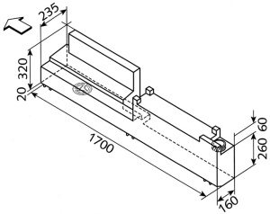 Rezervor apa MB Sprinter VW LT din 1997 - 54 l