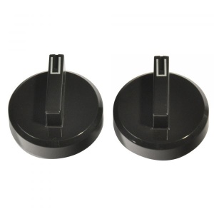 Set comutator cu butoane rotative, 2 piese, gri, pentru frigidere Dometic RML 8230, RML 9330