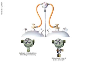 Sistem Multimatik cu 2 sticle 50 mbar iesire 8mm