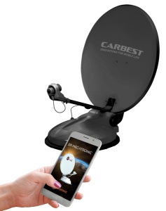 Sistem satelit Travelsat 2, 68 cm cu Bluetooth, gri inchis