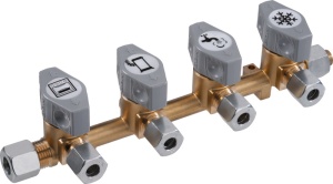 Supapa de inchidere rapida cu 4 cai pentru conducta de gaz de 8 mm