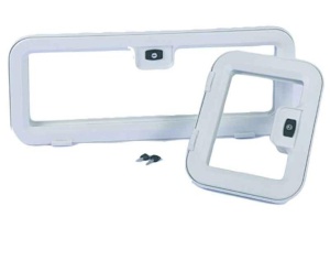 Usita de vizitare 552x277 plastic alb