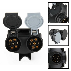 Adaptor priza rulota, remorca, 13 cu 2x7 pini