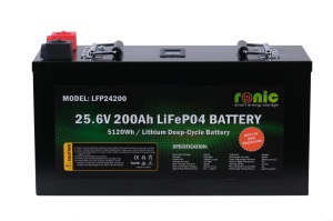 Baterie Acumulator LiFePO4, 25.6V 200Ah, model LFP24200