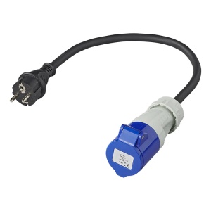 Cablu adaptor 40cm 3x1,5mm ² de la priza Schuko la CEE - Img 2