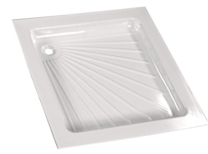 Cadita de dus 800x800mm alb