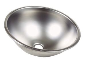 Chiuveta incorporata, rotund, din otel inoxidabil
