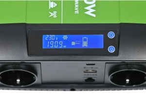 INVERTOR CU SINUS PUR 2000W, 12V/230V 50HZ, DISPLAY COMANDA CU CABLU 5 METRI, MODEL HK2000P - Img 5