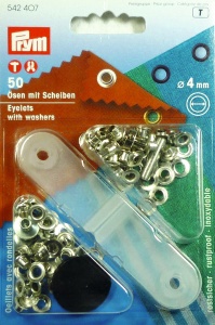 Ochiuri cu saibe din alama 50 bucati, 4mm
