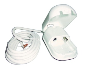 Priza externa cu conector F si cablu coaxial de 3 m