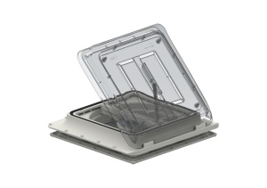 Trapa de acoperis cu manivela si ventilator de 12 volti + termostat 40x40cm