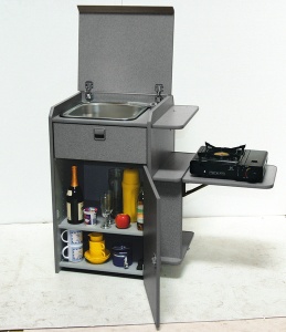 Unitate de bucatarie VW T4 Multivan compacta cu tehnologie , antracit - Img 2