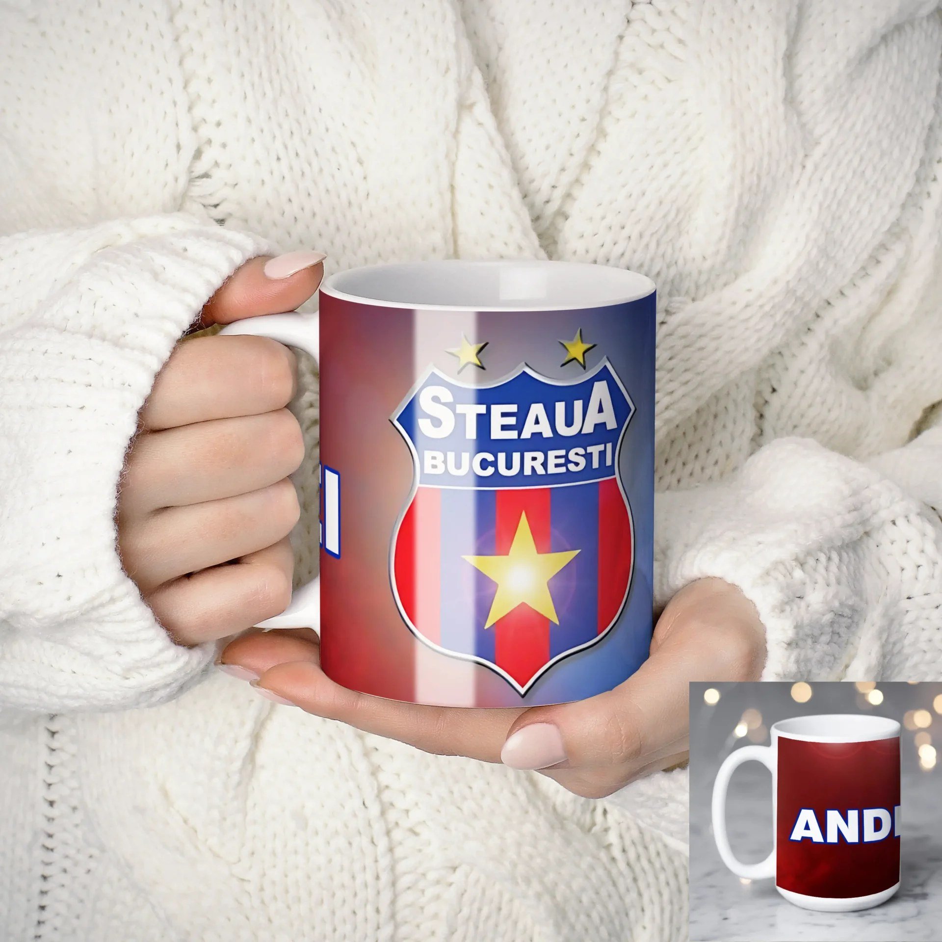 Căni personalizate fotbal