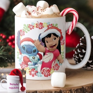 Cană personalizată Stitch cu nume sau mesaj – cadou expresiv pentru fete și copii model 013