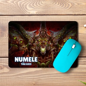 Mouse pad Diablo IV Belial’s Return personalizat cu numele - pad mouse anime 19x27 cm, 3mm, imprimare UV